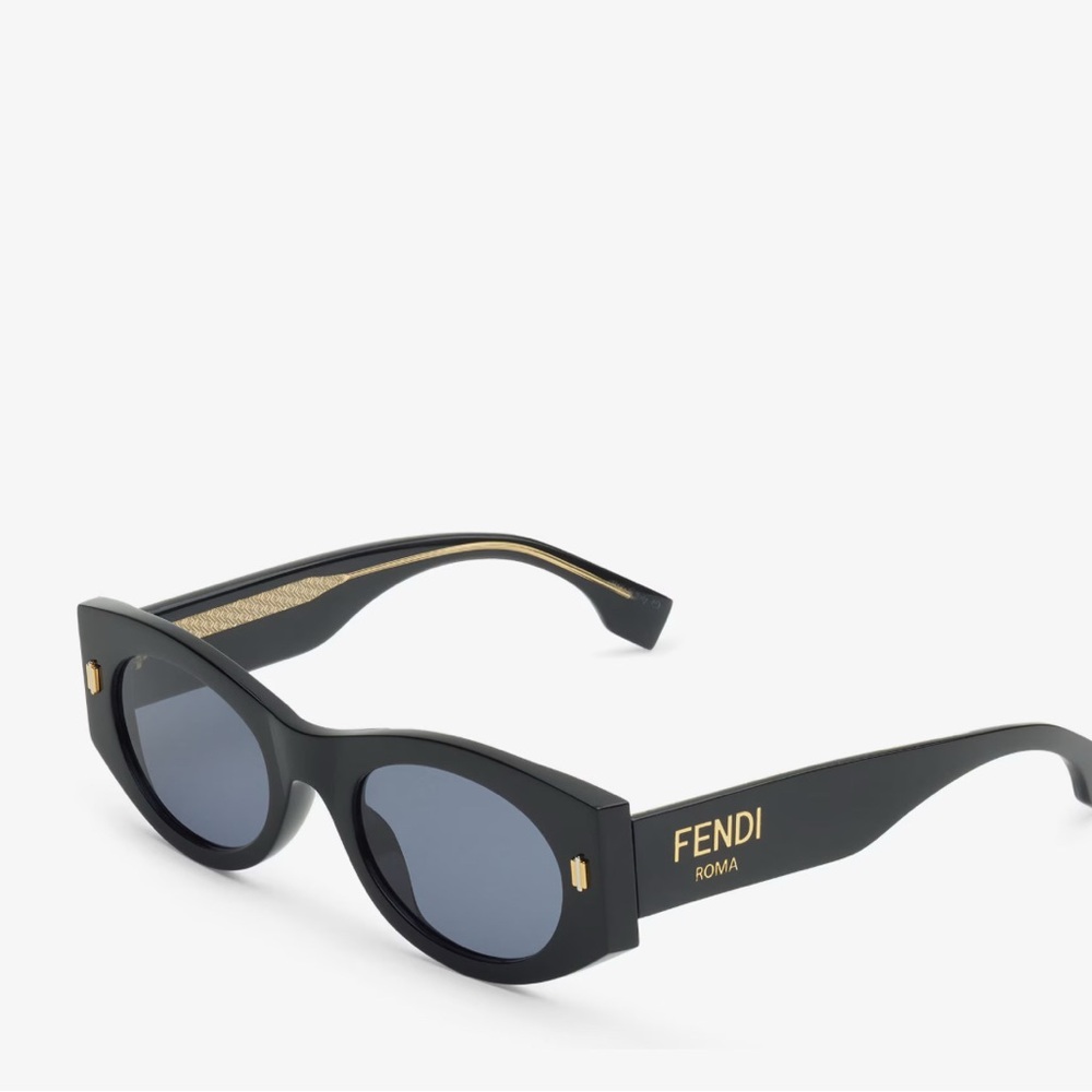 Fendi Black and Gold Sunglasses
